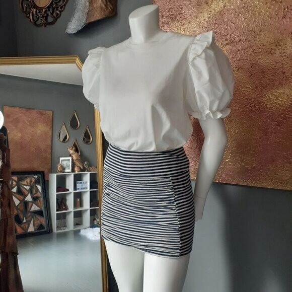 Guess By Marciano Linen Blend Mini Skirt - Picture 2 of 7